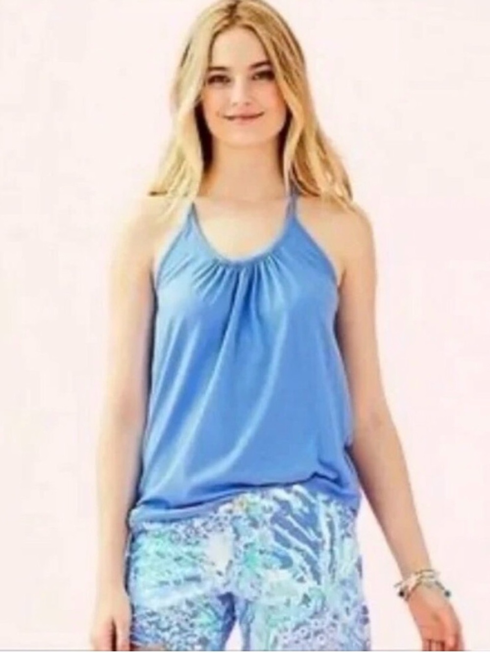 Lilly Pulitzer Lacy Blue Tank Top